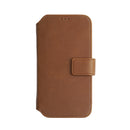 Lommebok med magnetdeksel iPhone 13 Pro - Brun