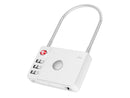 MiLi MiLock Bagasjelås med sporingsbrikke - Hvit