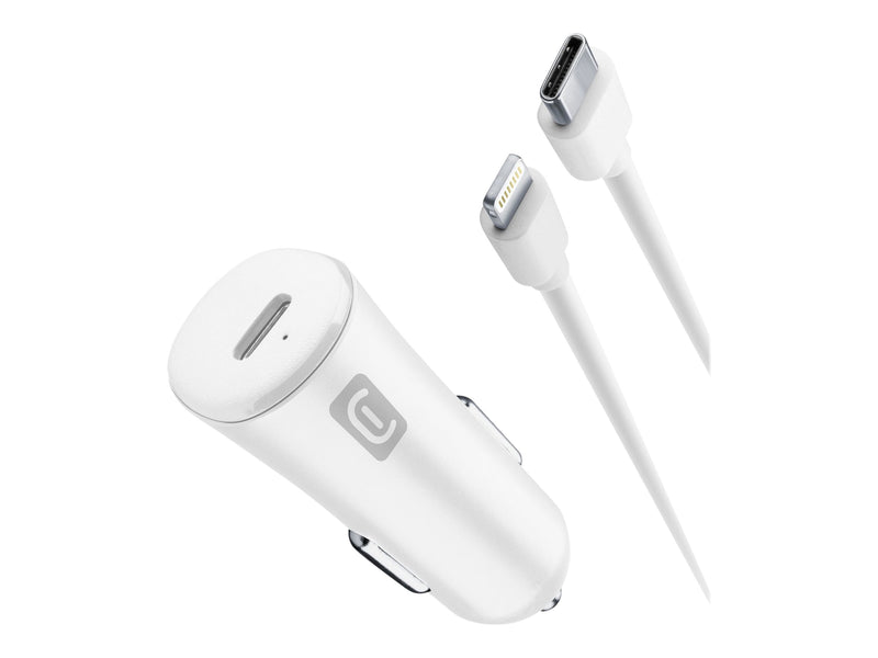 CellularLine 20W Billader USB-C til Lightning m/kabel