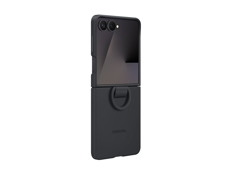 Samsung Ring Flip Silikondeksel Samsung Z Flip7 - Svart