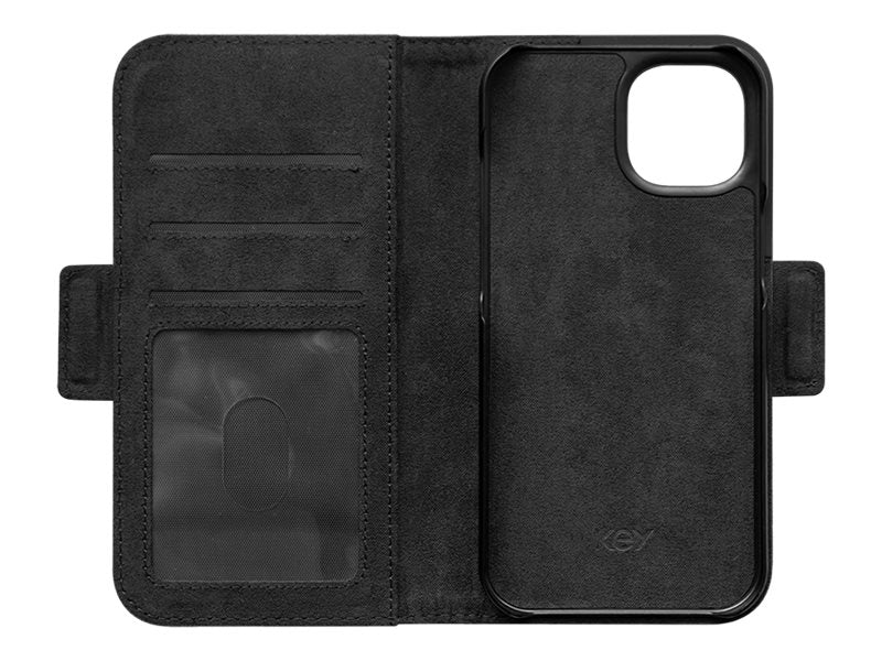 Lommebokdeksel iPhone 14/13 - Svart