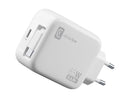 CellularLine 65W Roller Strømadapter USB-C m/uttrekkbar kabel - Hvit