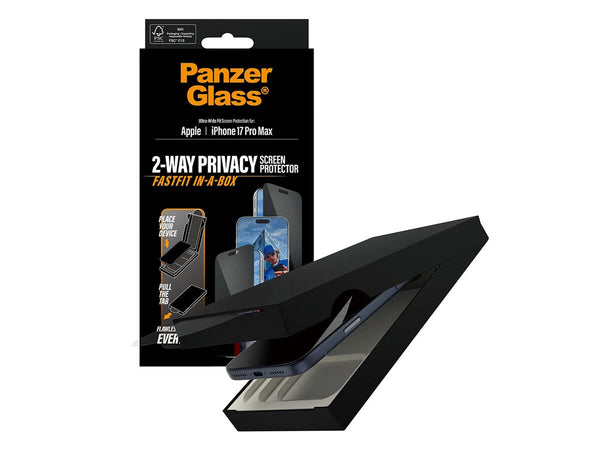 PanzerGlass Privacy FastFit Skjermbeskyttelse iPhone 17 Pro Max