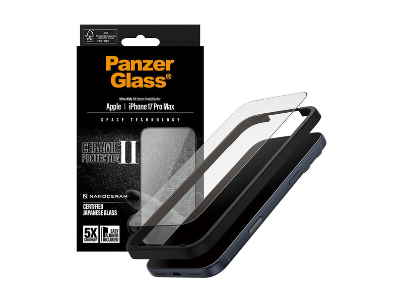 PanzerGlass UWF Ceramic Skjermbeskyttelse iPhone 17 Pro Max