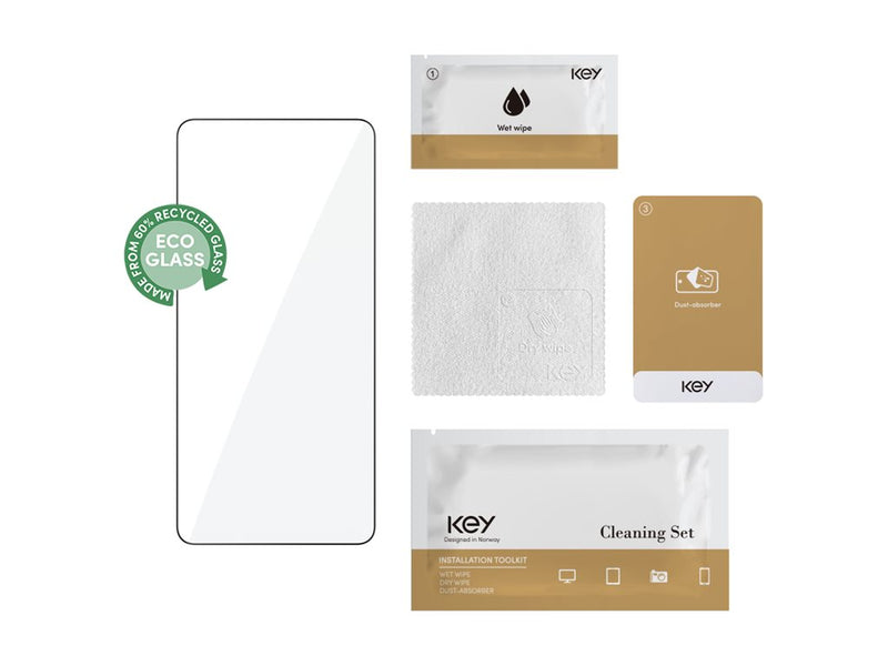 ECO Skjermbeskyttelse med heldekkende glass Samsung S25 Edge