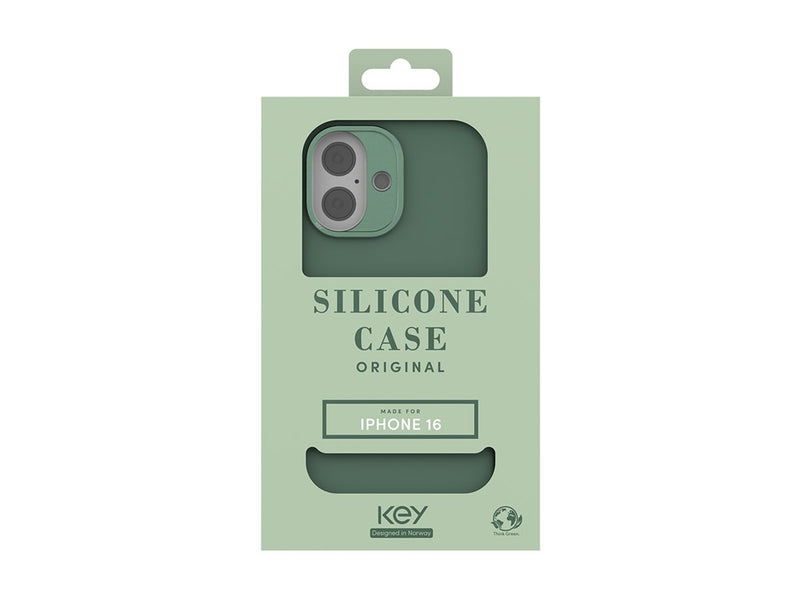 Silikondeksel iPhone 16 Magsafe - Grønn