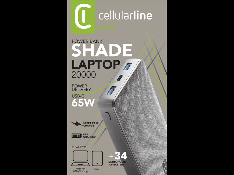 CellularLine Powerbank Shade 20.000 mAh