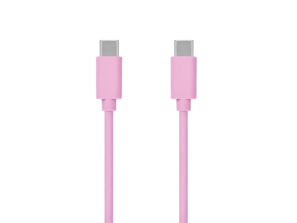 Key Ladekabel USB-C til USB-C 1m - Rosa