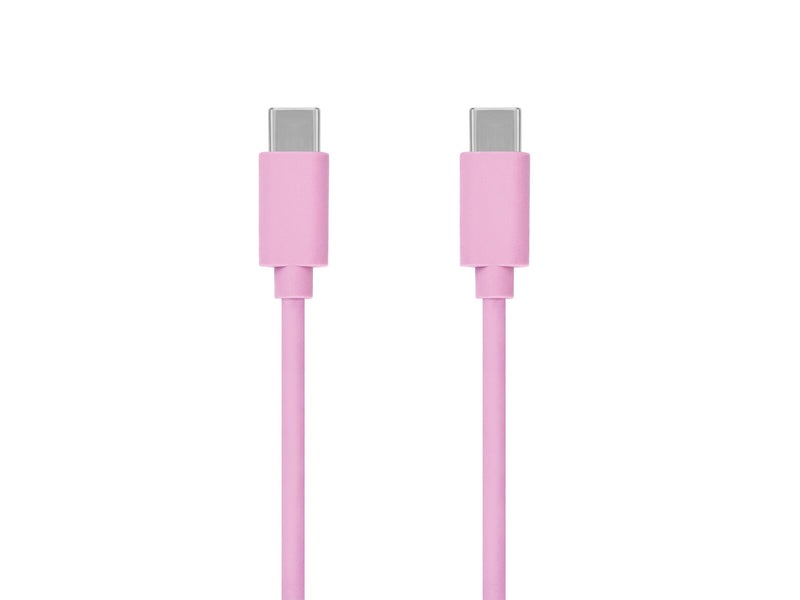 Key Ladekabel USB-C til USB-C 1m - Rosa
