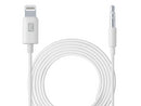 CellularLine Aux Lydkabel Lightning til 3.5mm 1m - Hvit