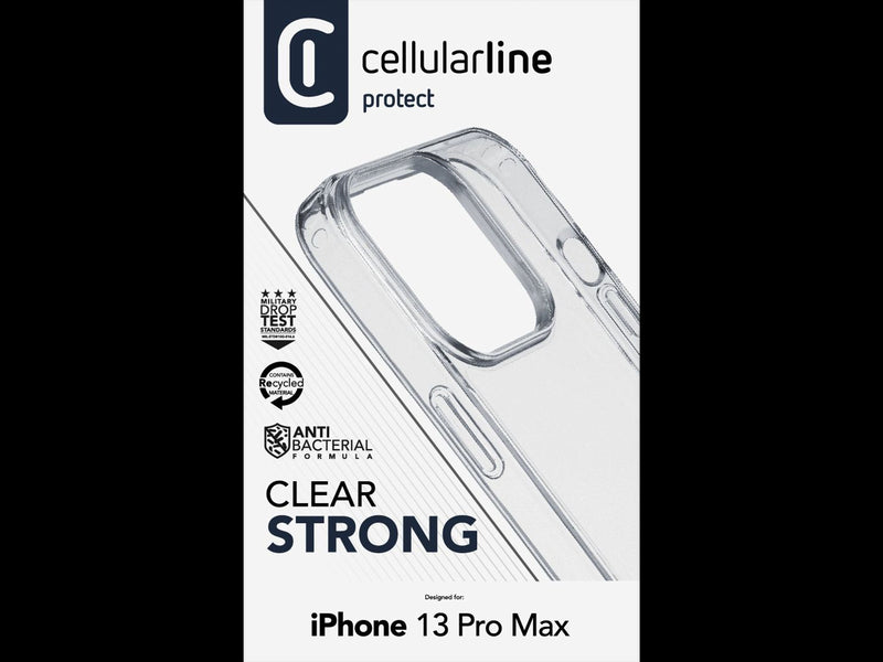 CellularLine Gummideksel iPhone 13 Pro Max - Gjennomsiktig