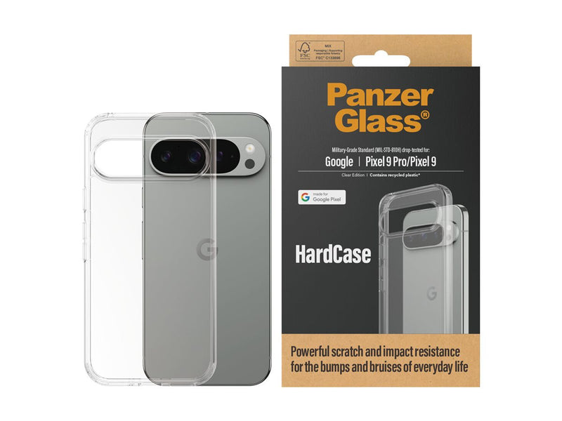 PanzerGlass Hardcase Plastdeksel Google Pixel 9/9 Pro - Gjennomsiktig