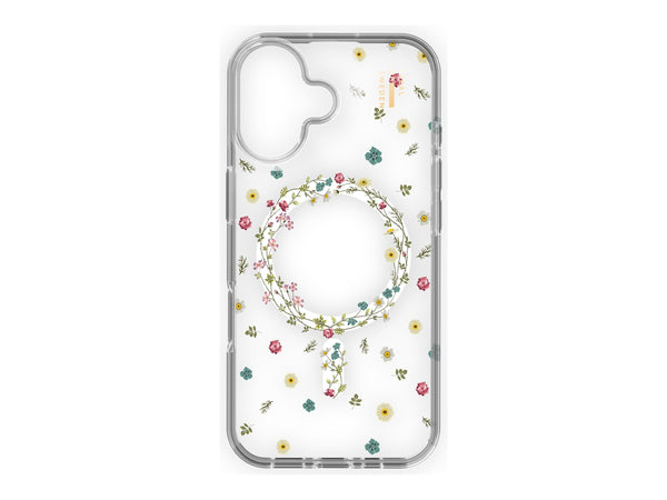iDeal Støtsikkert deksel iPhone 17 Magsafe - Gjennomsiktig Floral