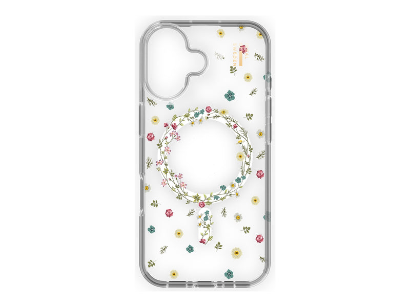 iDeal Støtsikkert deksel iPhone 17 Magsafe - Gjennomsiktig Floral