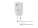 CellularLine 20W Strømadapter m/kabel USB-C til Lightning