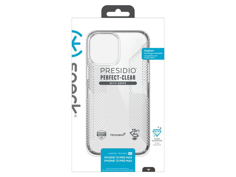 Speck Presidio Grip Mobildeksel iPhone 13 Pro Max/12 Pro Max Magsafe - Gjennomsiktig