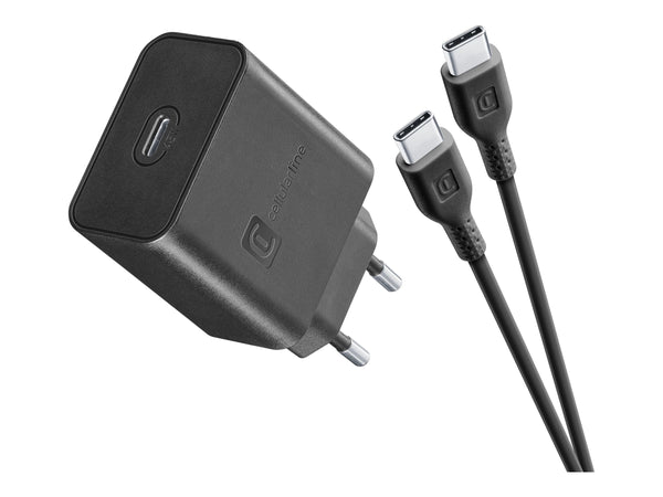 CellularLine 45W Strømadapter USB-C m/kabel