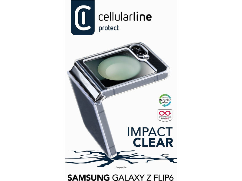 CellularLine Impact Mobildeksel Samsung Flip7 FE/Flip6 - Gjennomsiktig