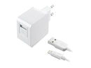 CellularLine 12W Strømadapter m/kabel USB-A til Lightning