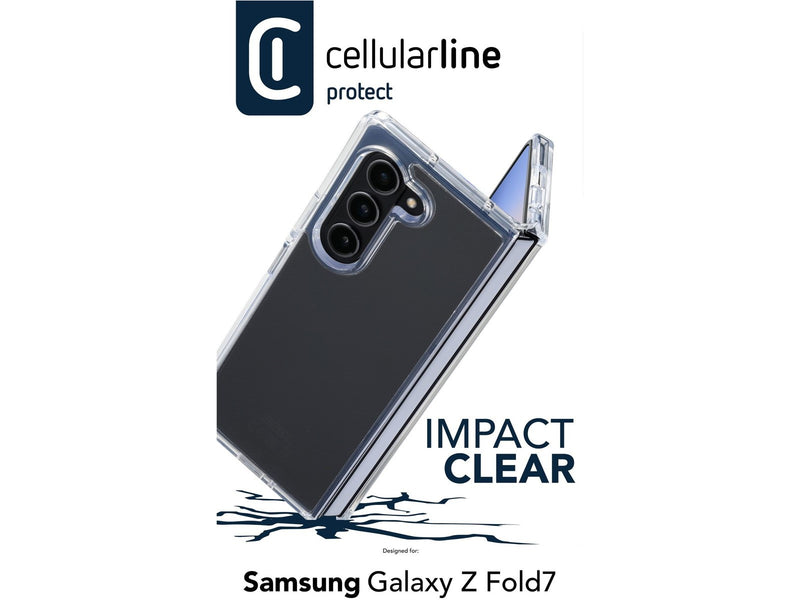 CellularLine Impact Mobildeksel Samsung Fold7 - Gjennomsiktig