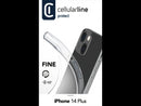 CellularLine Silikondeksel iPhone 14 Plus - Gjennomsiktig