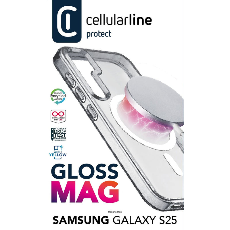 CellularLine Gloss Mobildeksel Samsung S25 - Gjennomsiktig