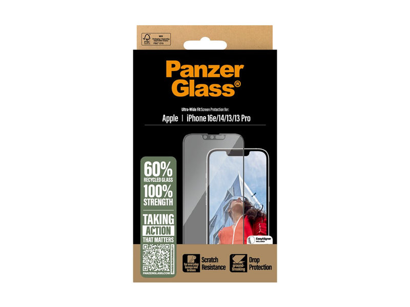 PanzerGlass Skjermbeskyttelse iPhone 16e/14/13/13 Pro