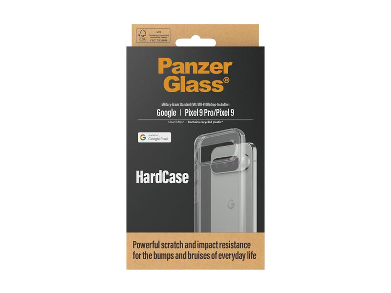 PanzerGlass Hardcase Plastdeksel Google Pixel 9/9 Pro - Gjennomsiktig