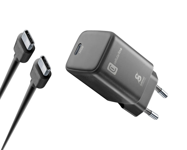 CellularLine 45W Strømadapter USB-C m/kabel