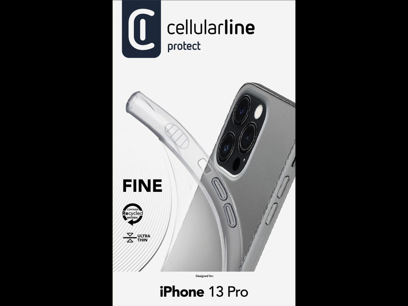 CellularLine Silikondeksel iPhone 13 Pro - Gjennomsiktig