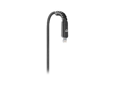 CellularLine Tetra Force ladekabel USB-A til Lightning 1,2m - Svart
