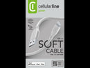 CellularLine ladekabel USB-A til Lightning 1,2m - Grå