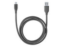 CellularLine ladekabel USB-A til USB-C 1,2m - Svart