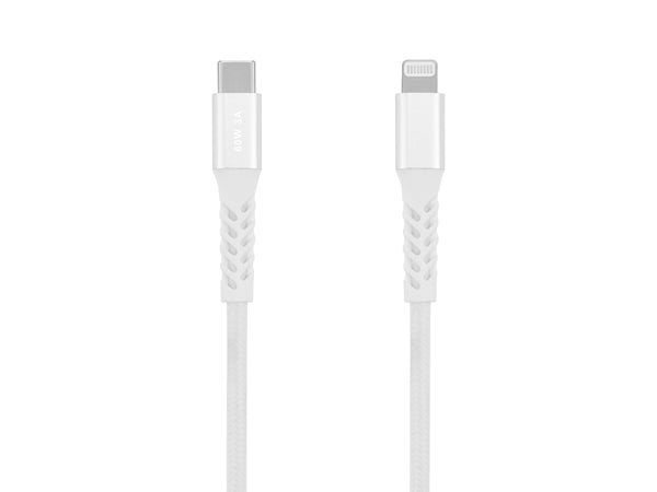 Key GRS Ladekabel USB-C til Lightning 1m - Hvit