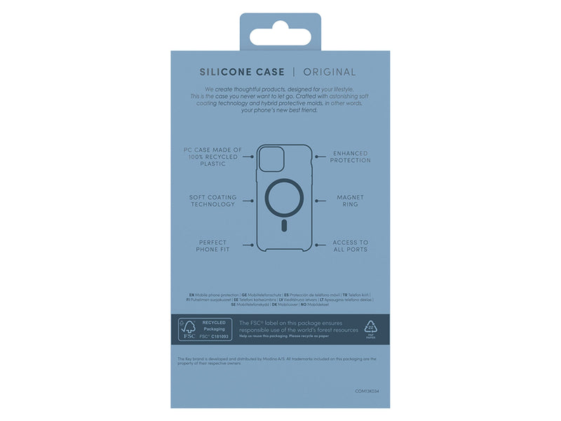 Silikondeksel iPhone 15/14/13 Magsafe - Blå