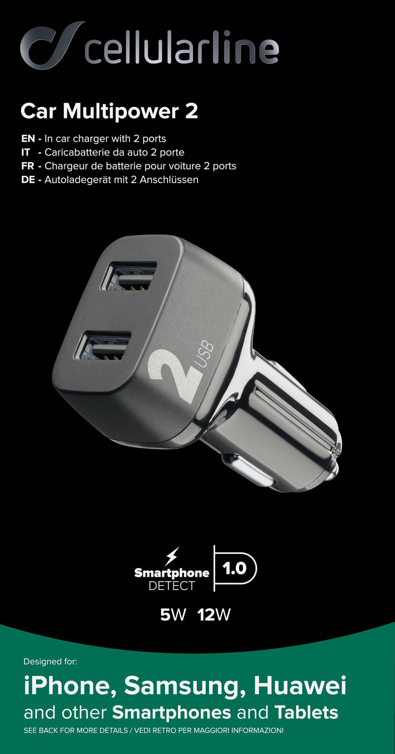 CellularLine 24W Multipower 2 Billader USB-A