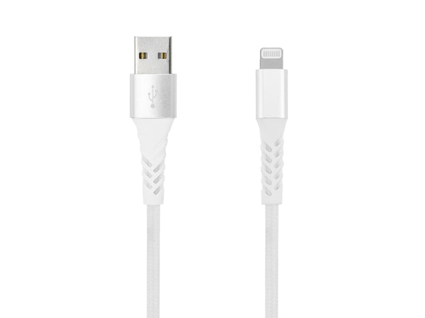 Key GRS Ladekabel USB-A til Lightning 1m - Hvit