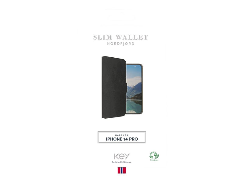 Lommebokdeksel iPhone 14 Pro - Svart