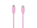 Key Ladekabel USB-C til Lightning 1m - Rosa