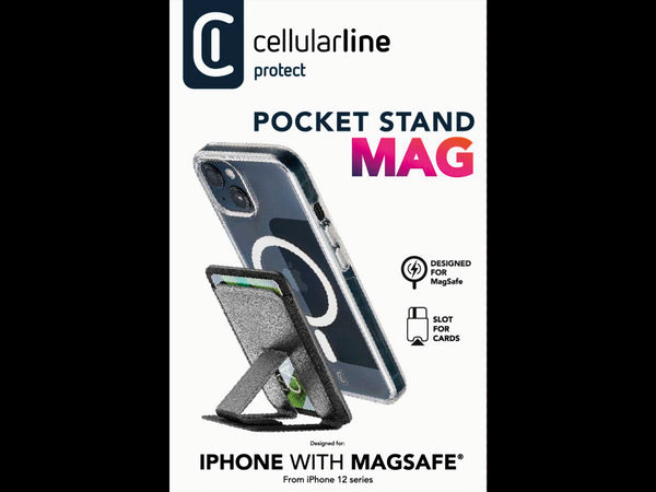 CellularLine Pocket Stand Magnetisk Korholder - Svart