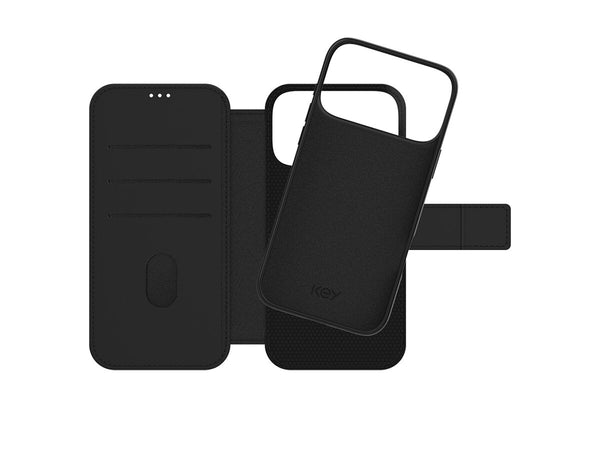 Lommebok med magnetdeksel iPhone 17 Pro - Svart