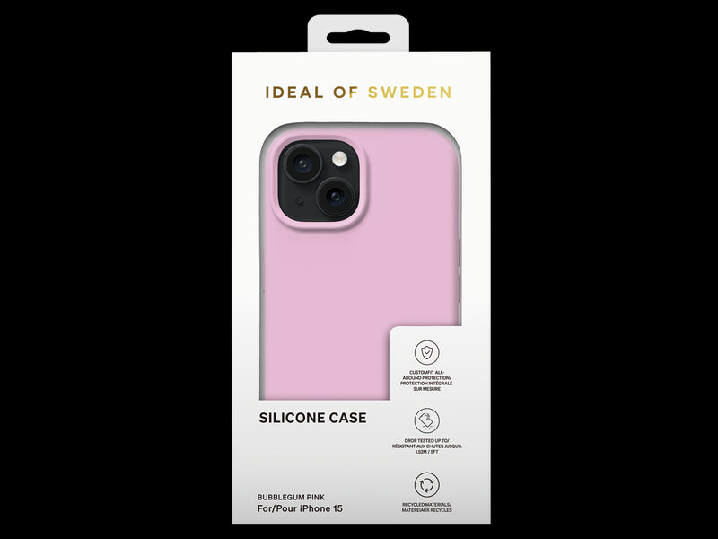 iDeal Silikondeksel iPhone 15 - Rosa