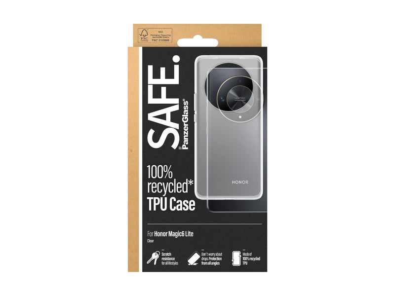 PanzerGlass Safe Silikondeksel Honor Magic6 Lite - Gjennomsiktig