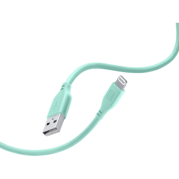 CellularLine ladekabel USB-A til Lightning 1,2m - Grønn