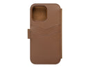 Lommebok med magnetdeksel iPhone 14 Pro Max - Brun