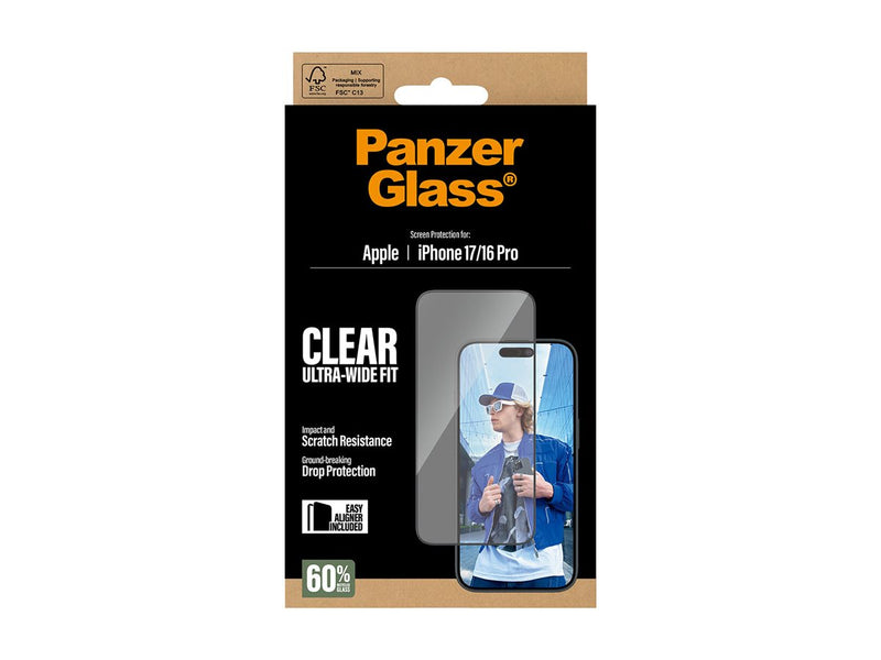 PanzerGlass UWF Skjermbeskyttelse iPhone 17/16 Pro