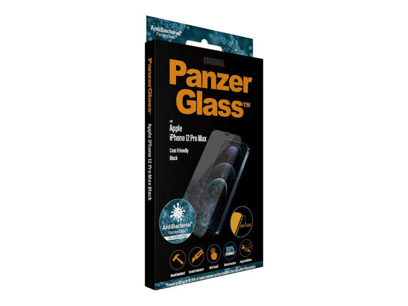 PanzerGlass Skjermbeskyttelse iPhone 12 Pro Max - Svart