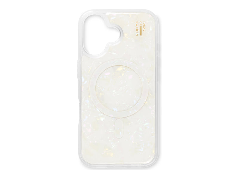 iDeal Pearlized Mobildeksel iPhone 16 - Hvit