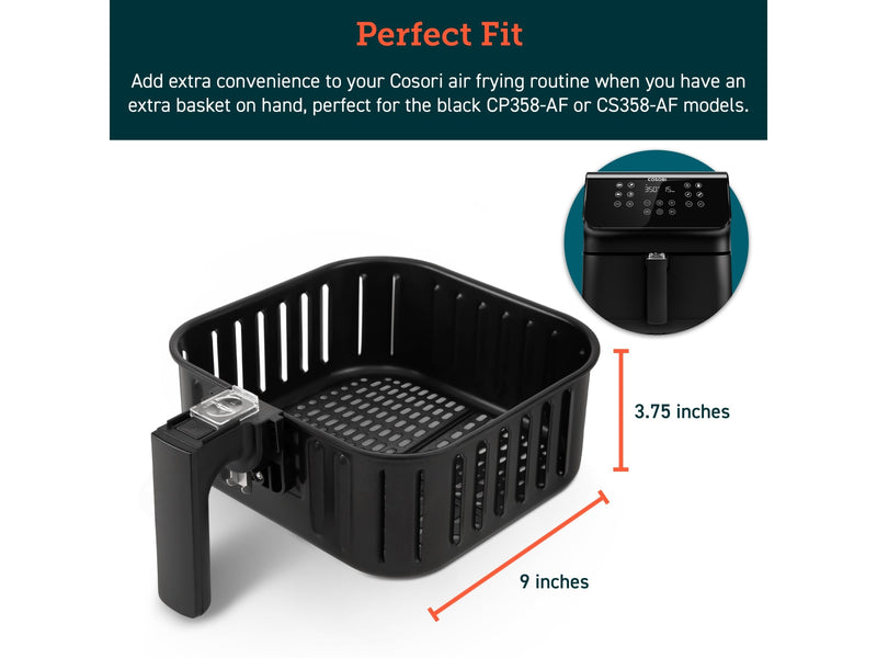 Kurv til Cosori Premium 5.5-Liter Airfryer - Rød