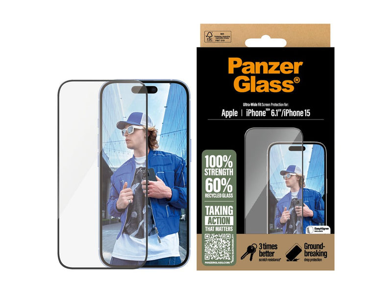 PanzerGlass Skjermbeskyttelse iPhone 16